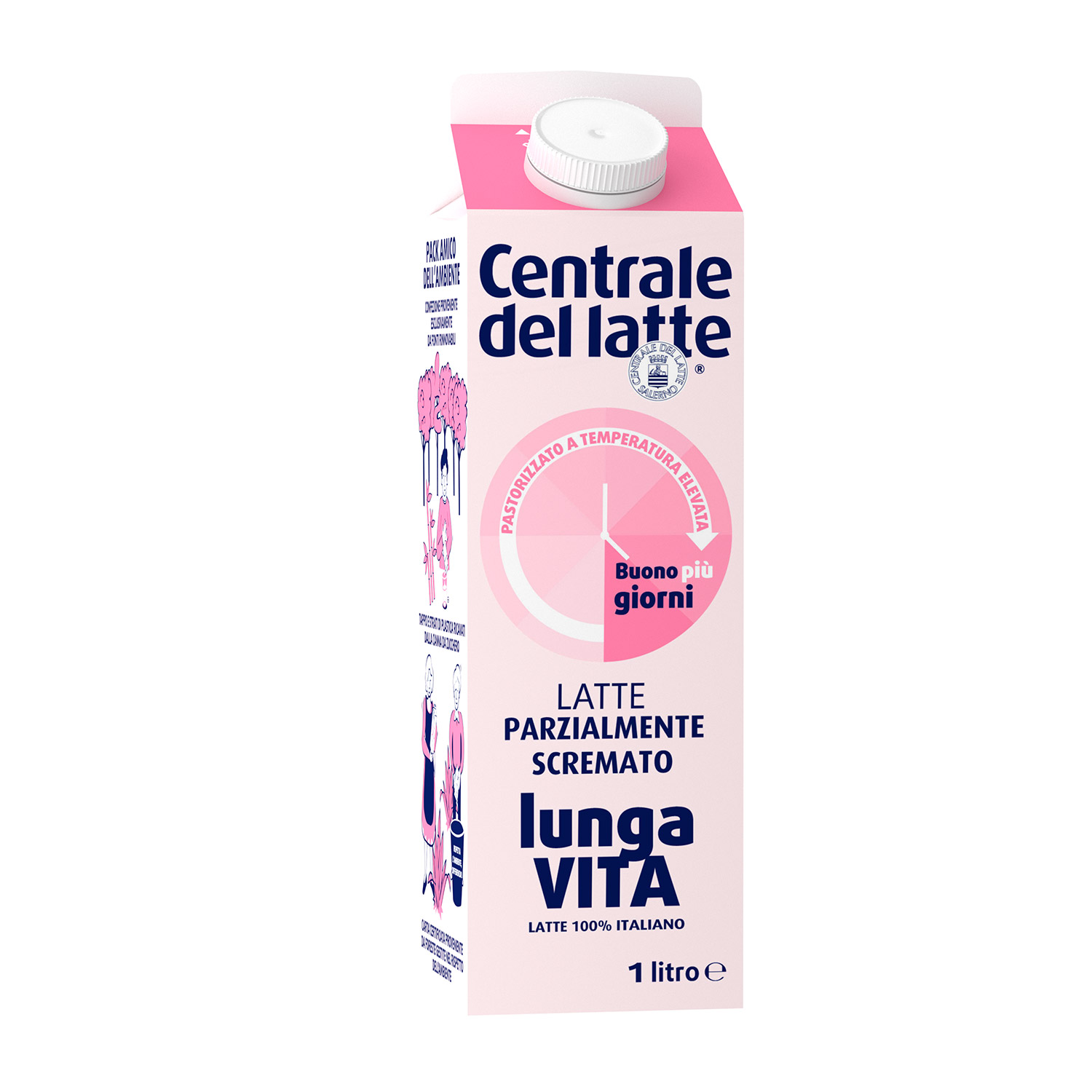 Latte UHT a lunga conservazione - Senza Lattosio - 1/2L - Centrale del  Latte di Salerno
